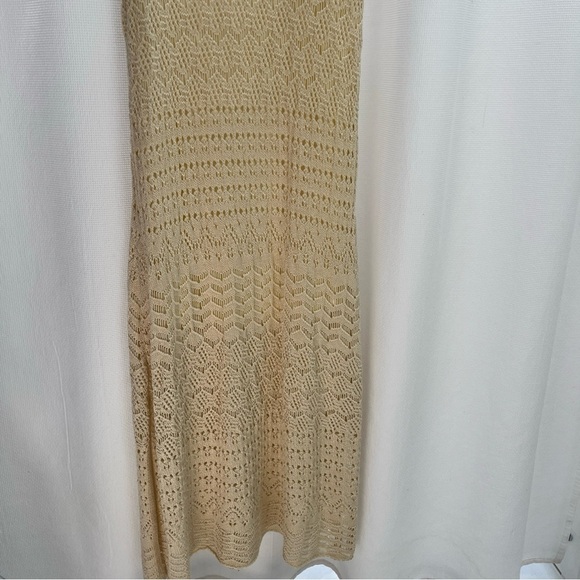 Jessica Simpson Women’s Ocean Crochet Cream Maxi Dress Large - Picture 5 of 11